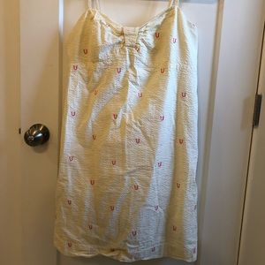 Seersucker horse shoe detail!